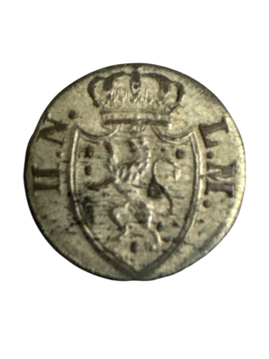 1 Kreuzer Nassau 1823 ss / Wilhelm / KM#44 Silber