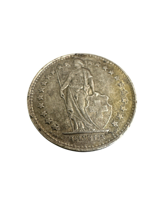 1/2  Franken Schweiz, 1944, Helvetia - Schweizerische Eidgenossenschaft, Silber